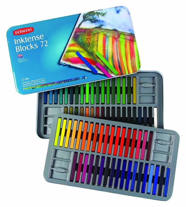 Derwent Inktense Ink Blocks Set Of Tin Set