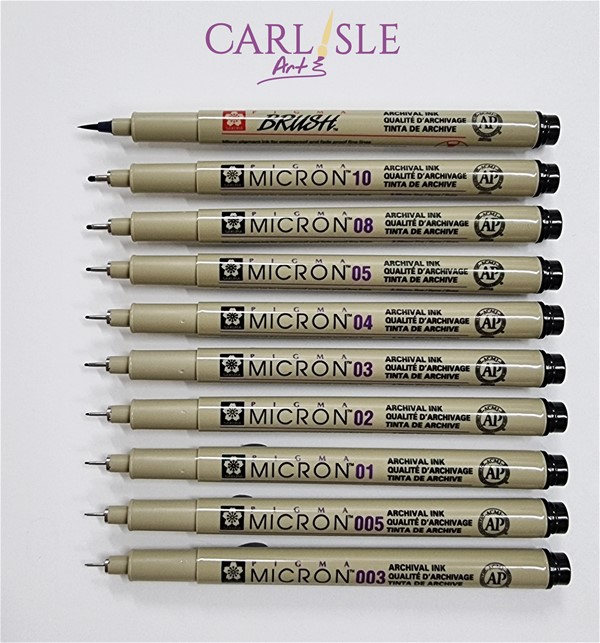 Sakura Pigma Micron Pen Black - Choose Your Size