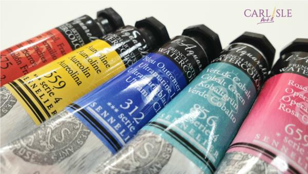 Sennelier artist watercolour paints In 10ml tubes.