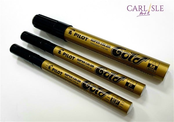 Pilot Super Color Permanent Marker - Gold - Choose Your Size