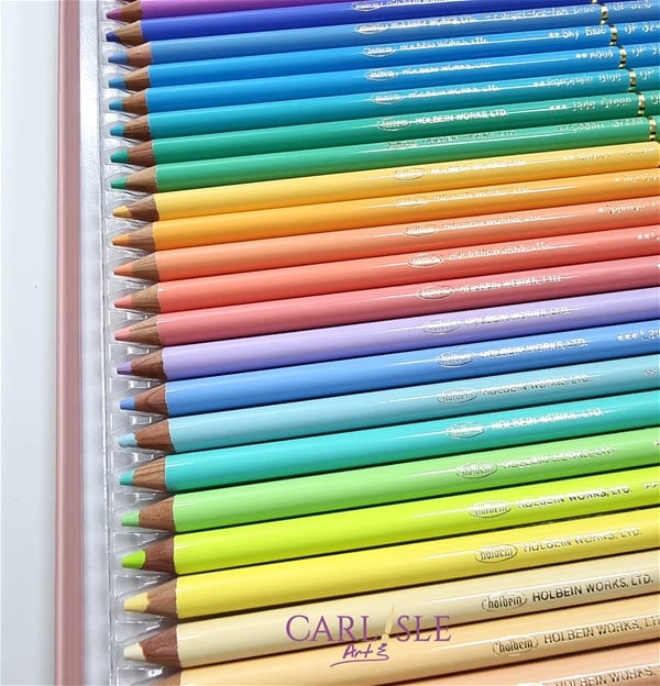 Holbein : Artists' Colored Pencil : Pastel Colors Set of 50