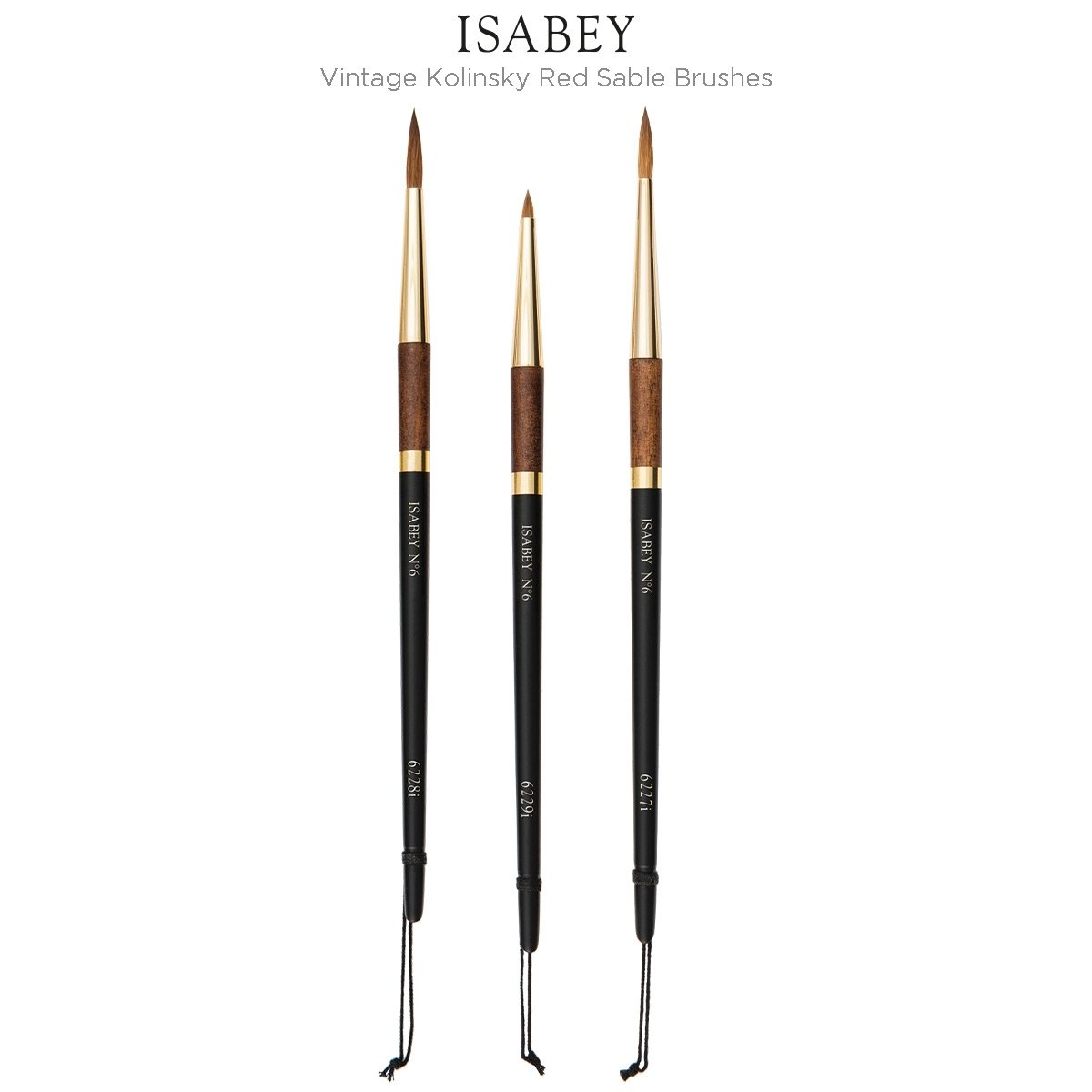 Isabey Kolinsky Sable Watercolour Brush - Choose Your Shape & Size