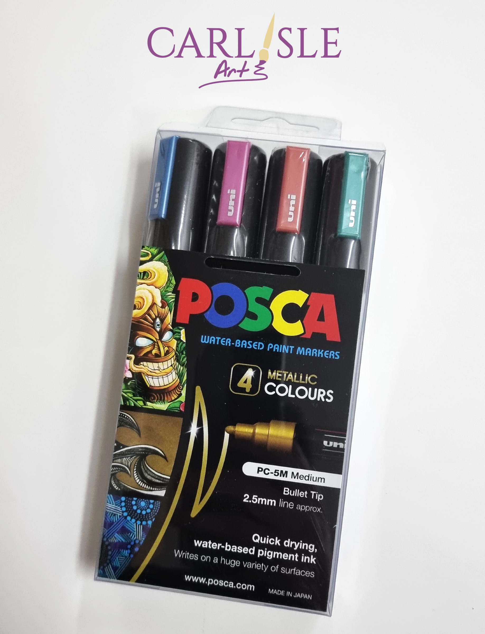 Posca Paint Markers Set of 8 Glitter Colours - 0.9-1.3mm Fine