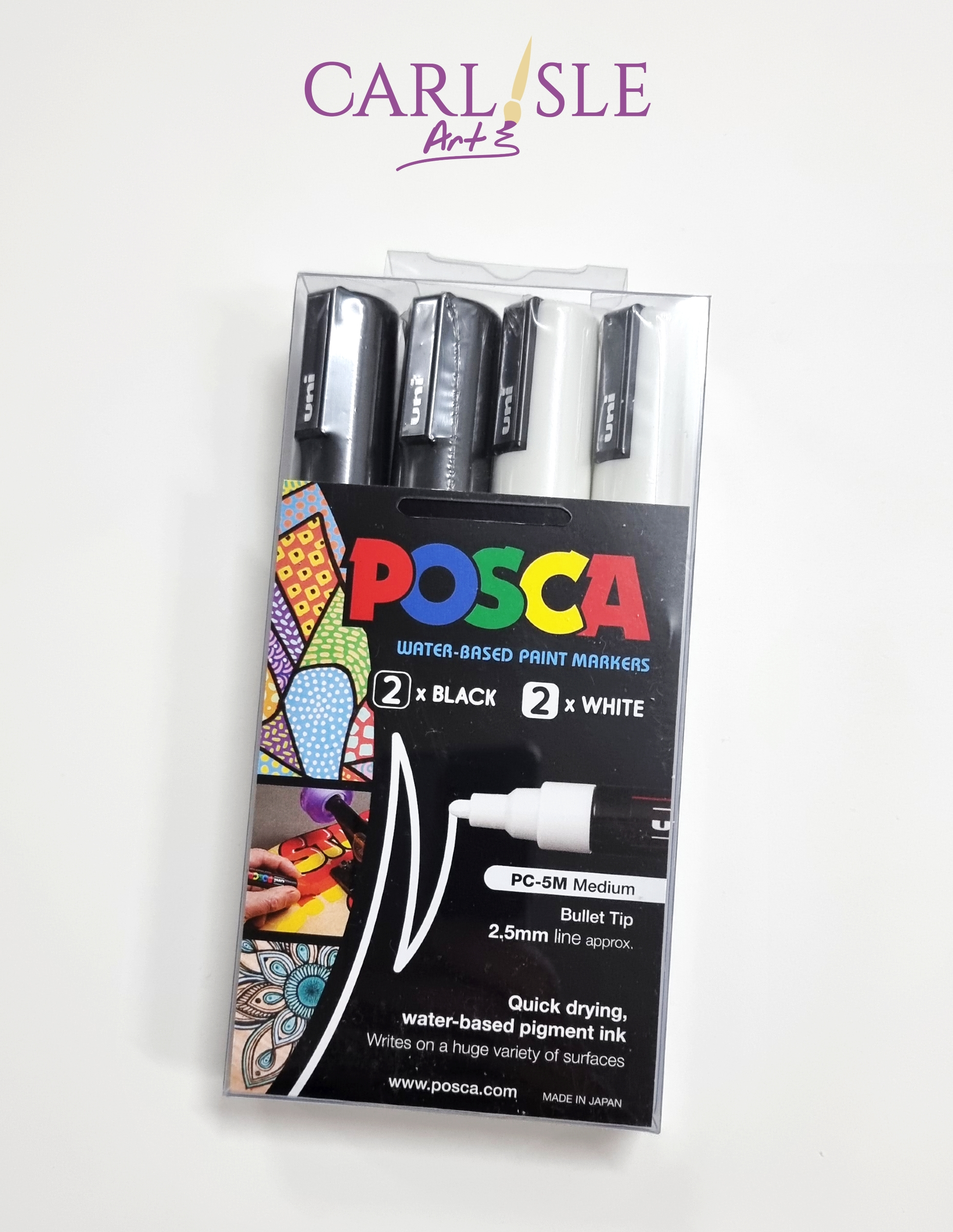 Posca P-5M Water Based Marker - 5mm - White